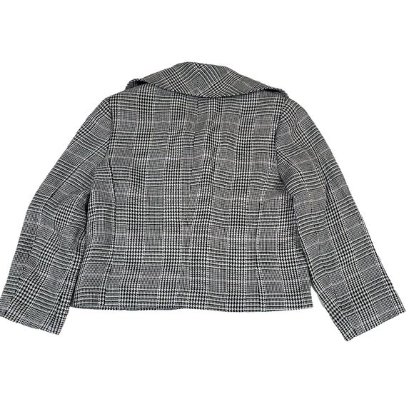 Ralph Lauren Linen Houndstooth Glen Plaid Blazer 4 Cropped Pink Line Barbie core - Picture 12 of 14